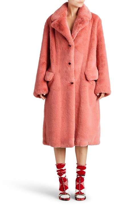 pink burberry faux fur jacket|Burberry cashmere cape jacket.